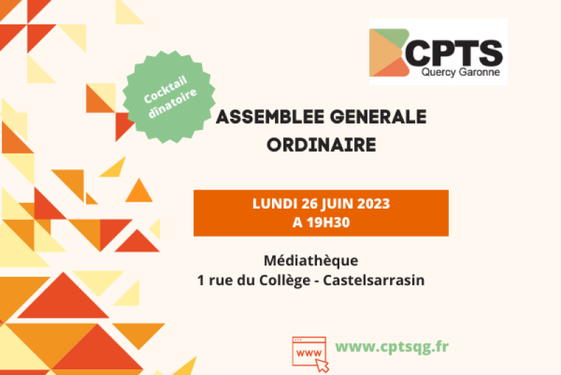Assemblée générale ordinaire CPTS Quercy Garonne